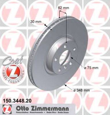 Тормозной диск ZIMMERMANN 150.3448.20