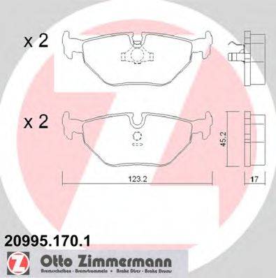Тормозные колодки ZIMMERMANN 20995.170.1