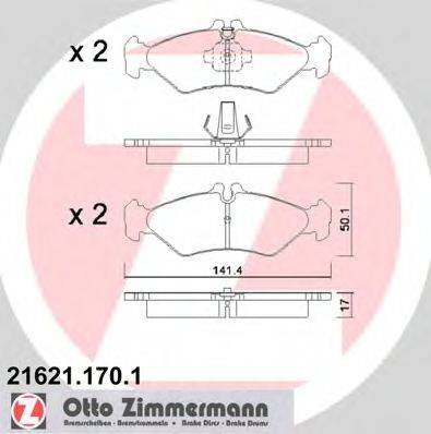 Тормозные колодки ZIMMERMANN 21621.170.1
