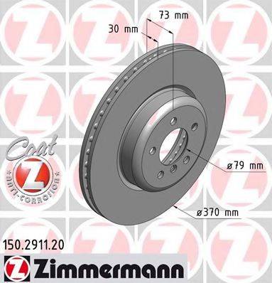 Тормозной диск ZIMMERMANN 150.2911.20