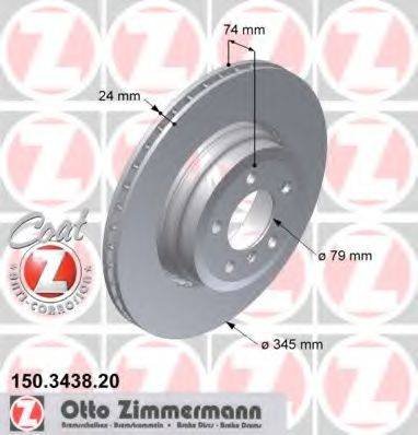 Тормозной диск ZIMMERMANN 150.3438.20