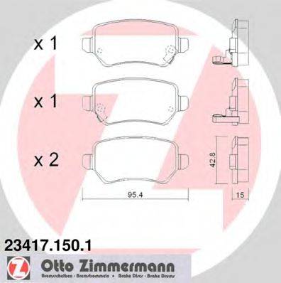 Тормозные колодки ZIMMERMANN 23417.150.1