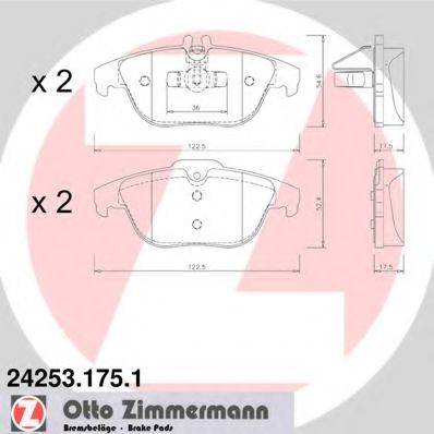 Тормозные колодки ZIMMERMANN 24253.175.1