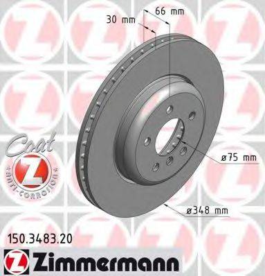 Тормозной диск ZIMMERMANN 150.3483.20