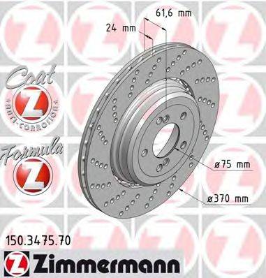 Тормозной диск ZIMMERMANN 150.3475.70