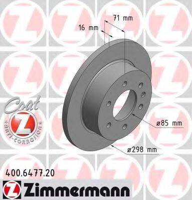 Тормозной диск ZIMMERMANN 400.6477.20