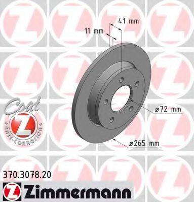 Тормозной диск ZIMMERMANN 370.3078.20