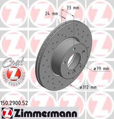Тормозной диск ZIMMERMANN 150.2900.52